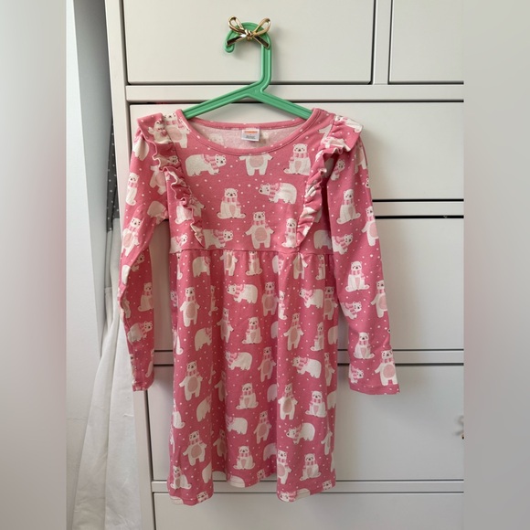 Gymboree Pink Bear Print Dress - Picture 1 of 5